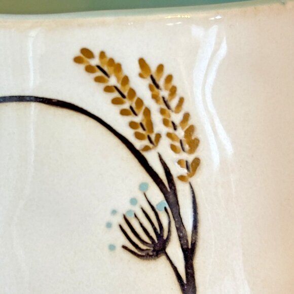 Anthropologie Cat Amos Coffee Tea Mug Aqua Blue Interior Glaze Stoneware - Picture 8 of 10